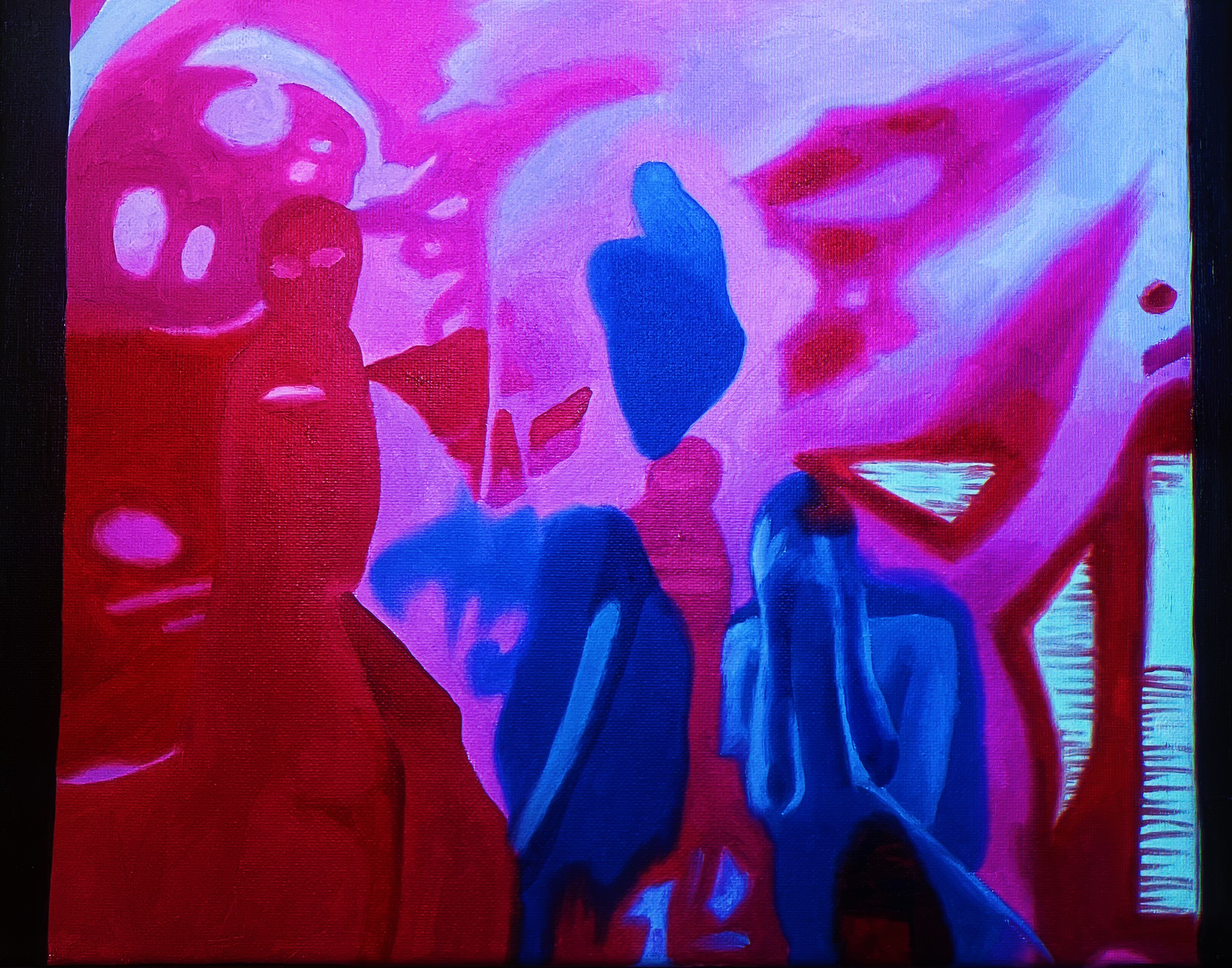 Abstract Neon People